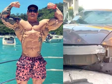 Imagem - Influenciador derrapa com carro de luxo, atinge motos e carros e deixa feridos em acidente