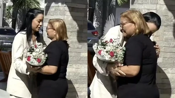 Jéssica, que é cearense, mas vive em São Paulo, reencontrou com a família, em Fortaleza, após o susto por Reprodução