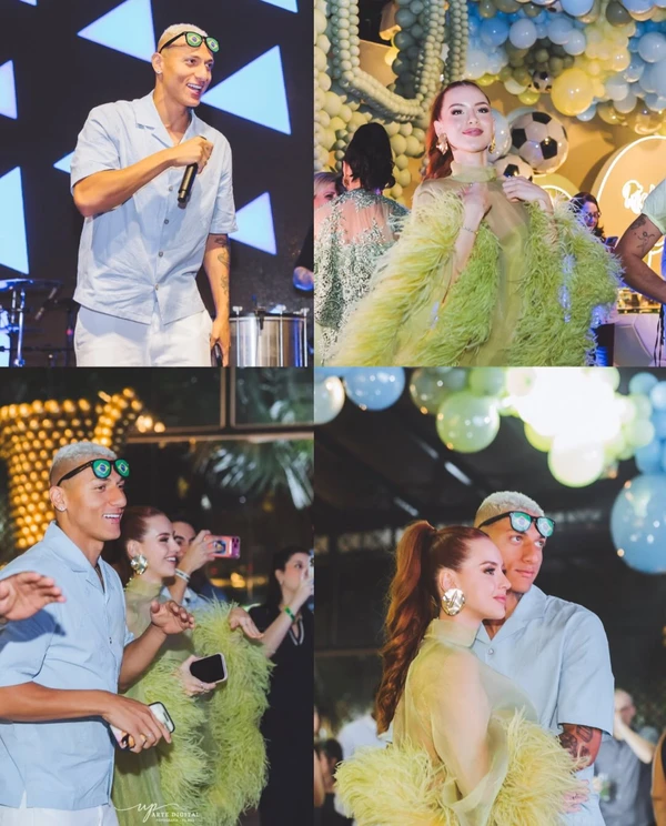 Aniversário de 1 ano de Richarlison Jr., filho de Richarlison e Amanda Araújo por Reprodução/Instagram @atelie_cleidebicchelli