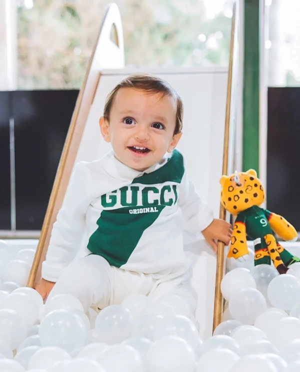 Aniversário de 1 ano de Richarlison Jr., filho de Richarlison e Amanda Araújo por Reprodução/Instagram @atelie_cleidebicchelli