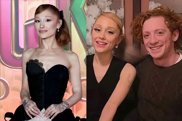 Ariana Grande e Ethan Slater se conheceram durante as gravações de Wicked