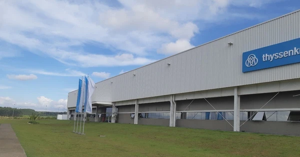 Fábrica da thyssenkrupp em São Paulo por Reprodução