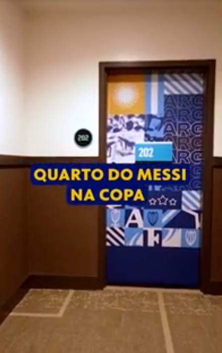Messi terá quarto especial na Copa do Mundo por Reprodução