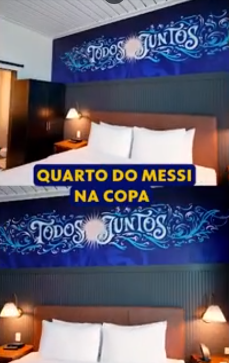 Messi terá quarto especial na Copa do Mundo por Reprodução