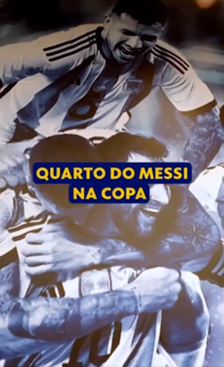 Messi terá quarto especial na Copa do Mundo por Reprodução