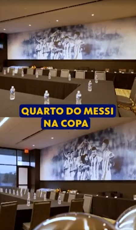 Messi terá quarto especial na Copa do Mundo por Reprodução