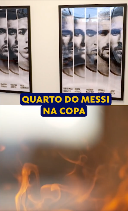 Messi terá quarto especial na Copa do Mundo por Reprodução