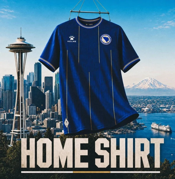 Uniforme da Bósnia e Herzegovina para Copa do Mundo 2026  por Divulgação