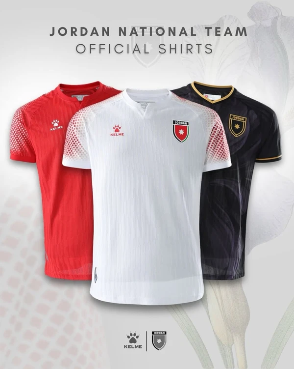 Uniforme da Jordânia para Copa do Mundo 2026 por Divulgação