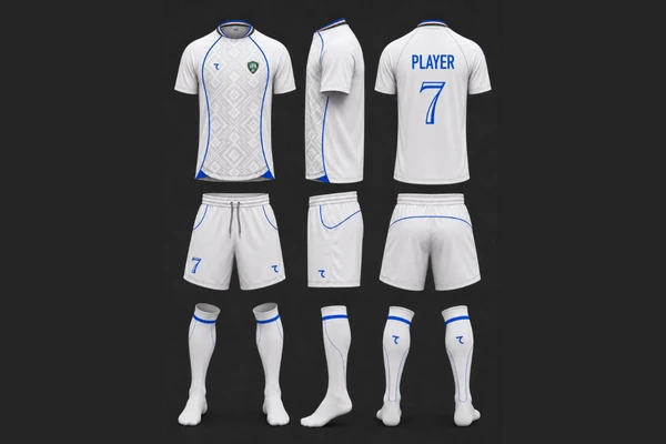 Uniforme do Uzbequistão para Copa do Mundo 2026 por Reprodução