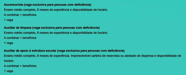 Veja vagas por Reprodução