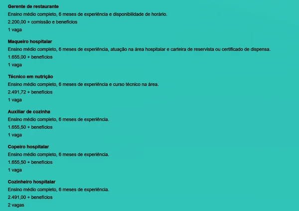 Veja vagas por Reprodução