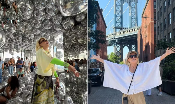 Ana Maria Braga em Nova York por Reprodução/Redes Sociais 
