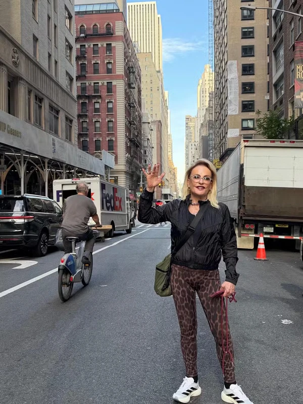 Ana Maria Braga em Nova York por Reprodução/Redes Sociais 