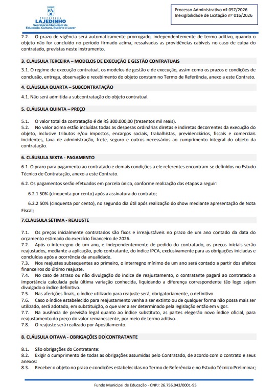 Contrato de Devinho Novaes por Reprodução