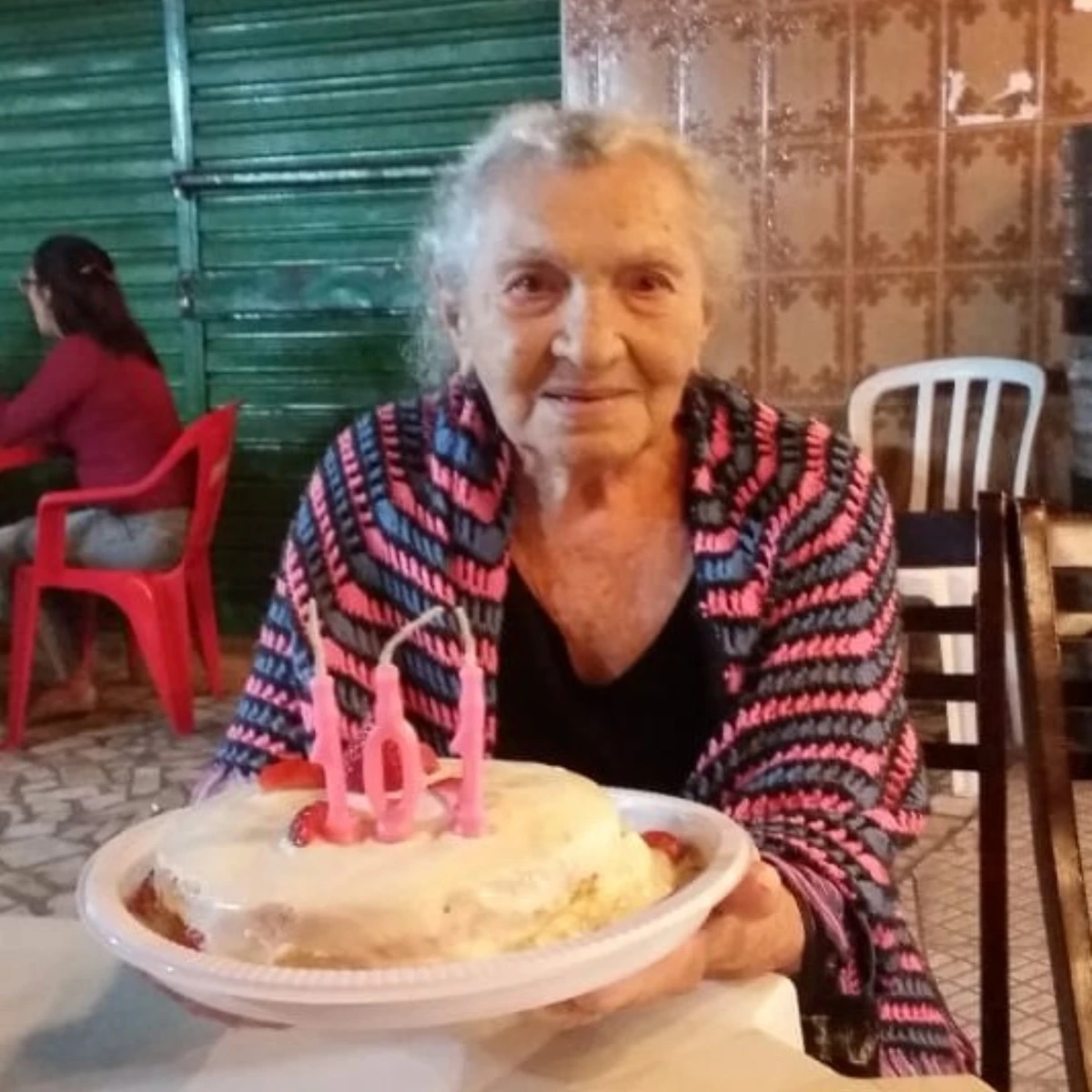 Levita em seu aniversário de 101 anos, em junho de 2018 por Reprodução