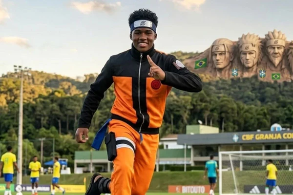 Montagem feita com Endrick
