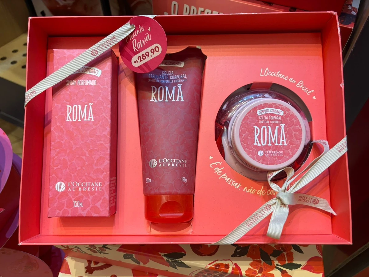 Kit Romã Texturas Irresistíveis por R$ 289,90
Onde: L'Occitane Au Brésil, Shopping Barra por Divulgação