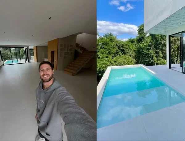 Ex-BBB Jonas Sulzbach celebra mansão finalizada após 4 anos de obras por Reprodução/Instagram