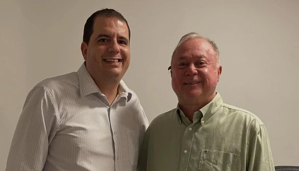Reinaldo Braga e Paulo Azi, presidente do União Brasil na Bahia