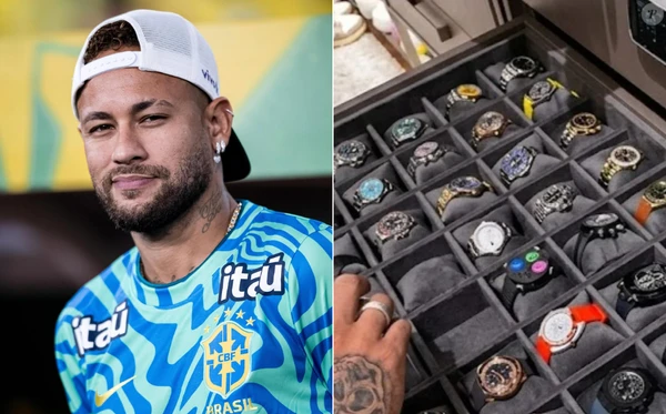 Relógios que Neymar levou para a Copa do Mundo